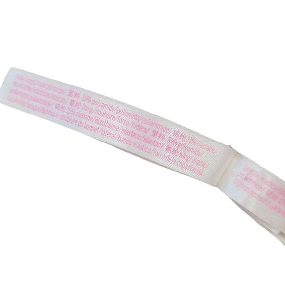 Victoria's Secret Pink Lace T-Strap Logo Bralette in Army Green Size Small - Picture 10 of 13